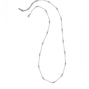 Cabi light pink and Silver Palm Beach Necklace